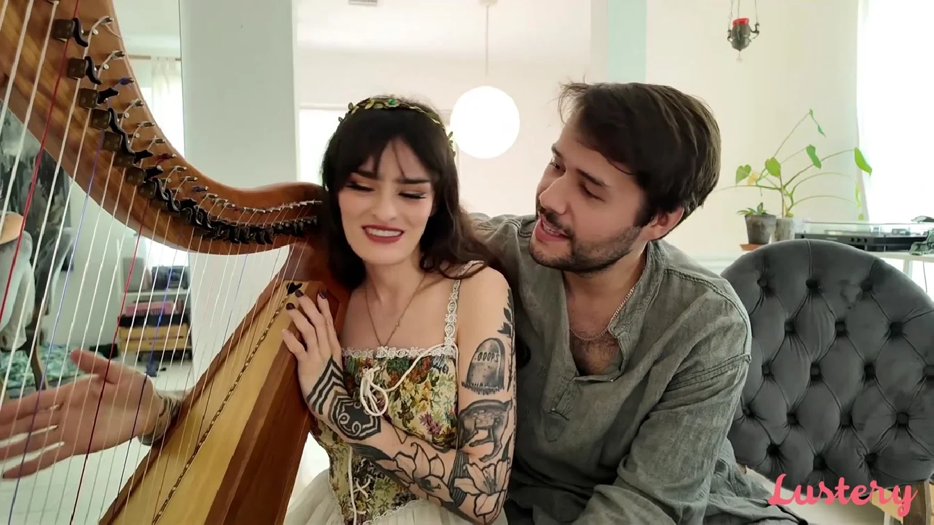 Preview of Lustery Holly Beth And Hairy Styles Pull On My Harp Strings XXX